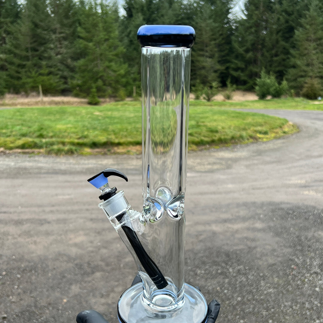 9 mm Thick Boy Straight Bong Glass Pipe TG   