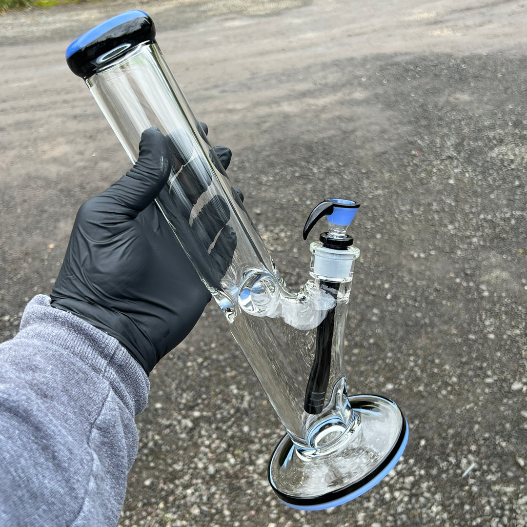 9 mm Thick Boy Straight Bong Glass Pipe TG   