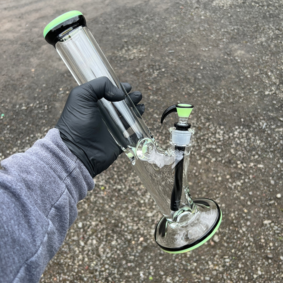 9 mm Thick Boy Straight Bong Glass Pipe TG   