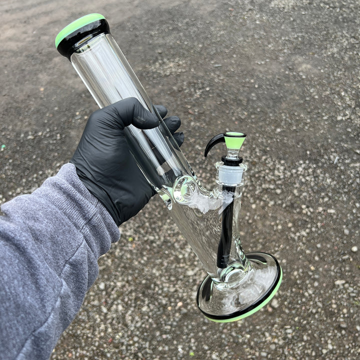 9 mm Thick Boy Straight Bong Glass Pipe TG   