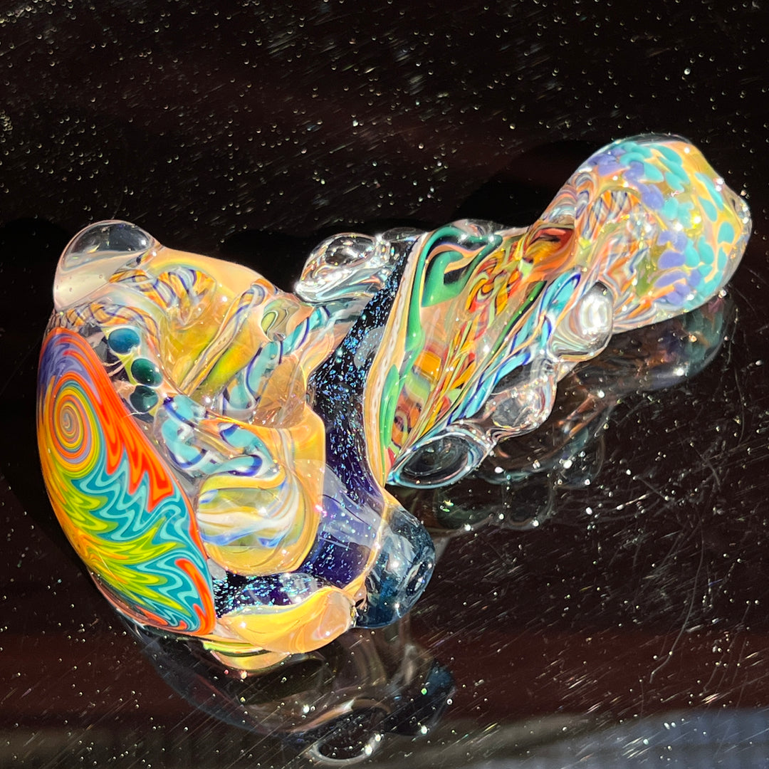 Thick and Twisted Wig Wag Pipe Glass Pipe Molten Imagination   