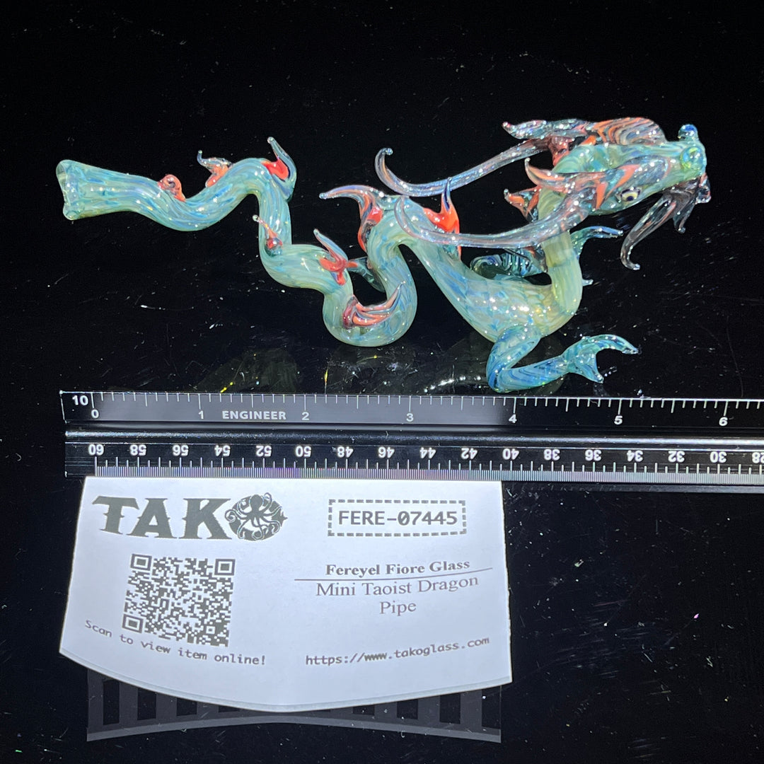 Mini Taoist Dragon Pipe Glass Pipe Fereyel Fiore Glass