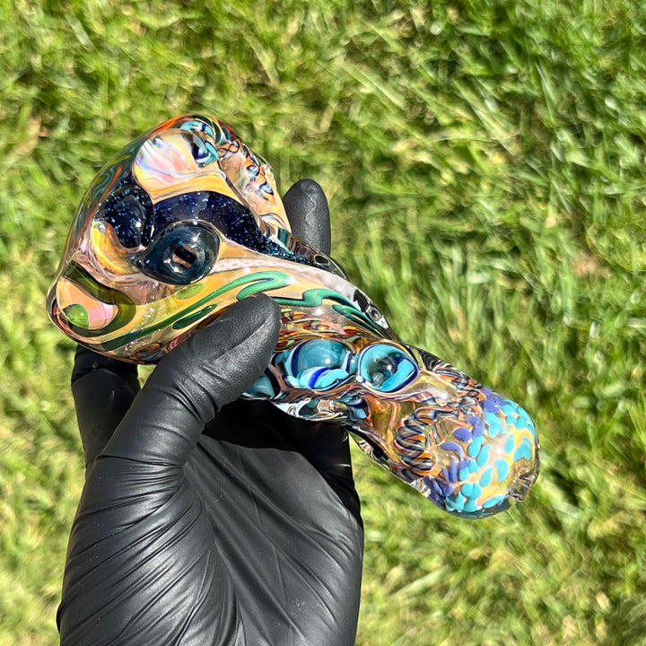 Thick and Twisted Wig Wag Pipe Glass Pipe Molten Imagination   