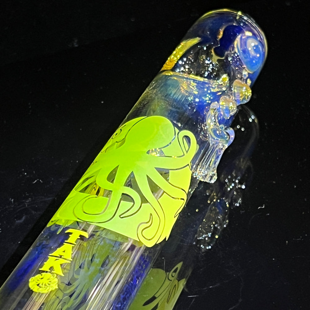 10" Fume Steam Roller Glass Pipe Tako Glass   