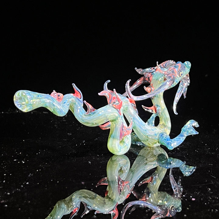 Mini Taoist Dragon Pipe Glass Pipe Fereyel Fiore Glass