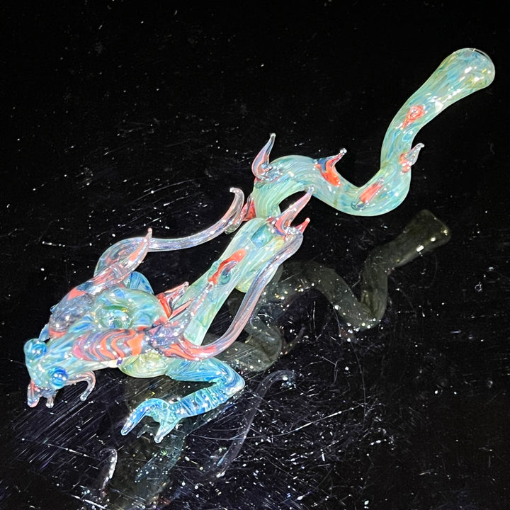 Mini Taoist Dragon Pipe Glass Pipe Fereyel Fiore Glass