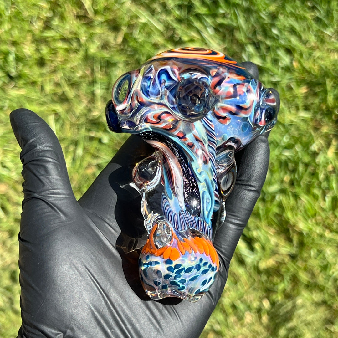 Thick and Twisted Wig Wag Pipe Glass Pipe Molten Imagination   