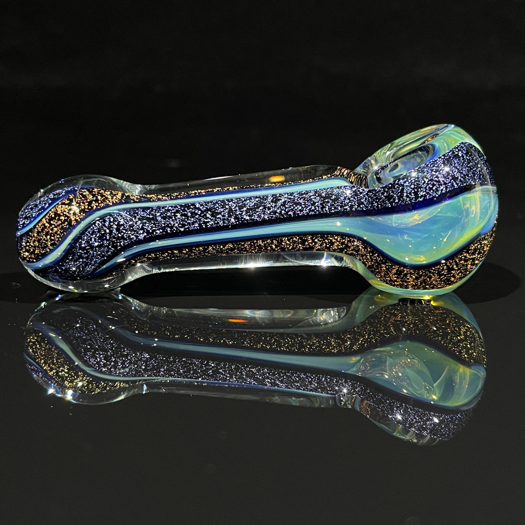 Fumed Dichro Spoon Glass Pipe Tiny Mike