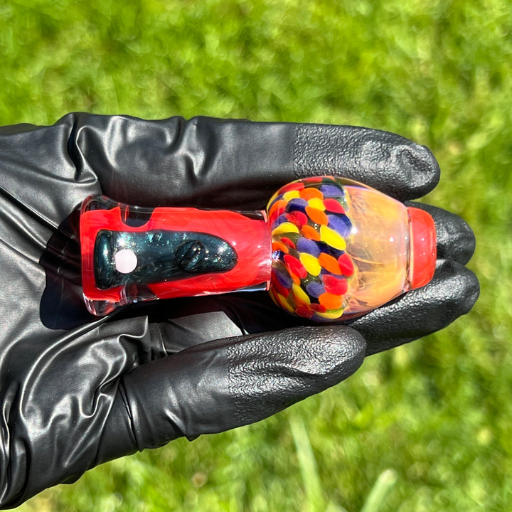 Gumball Chillum Glass Pipe Loco-Motive Glass   