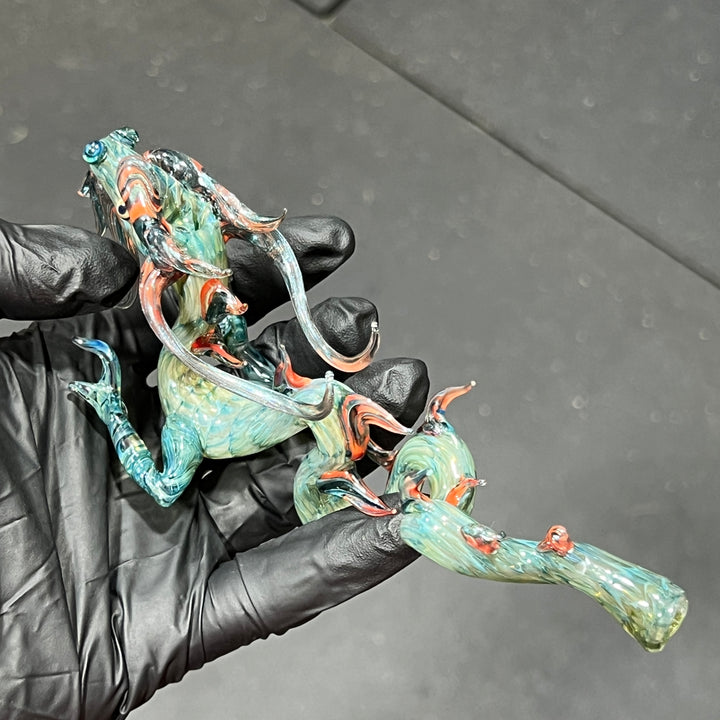 Mini Taoist Dragon Pipe Glass Pipe Fereyel Fiore Glass