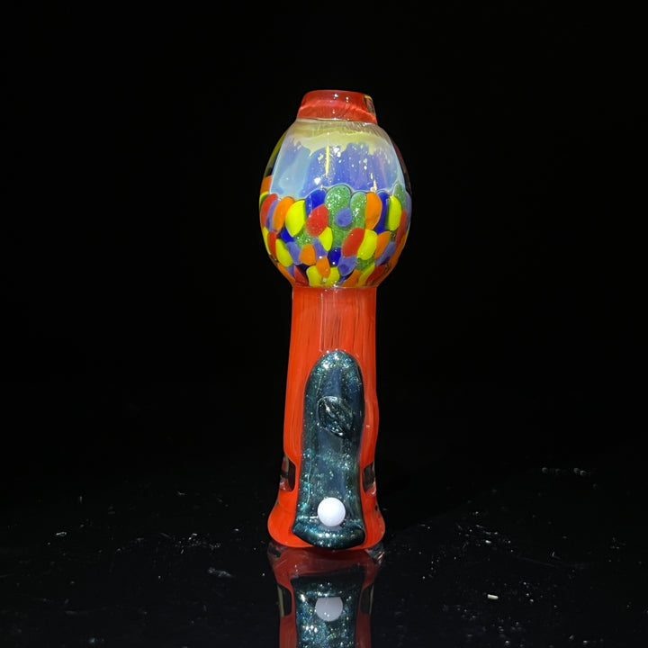 Gumball Chillum Glass Pipe Loco-Motive Glass   