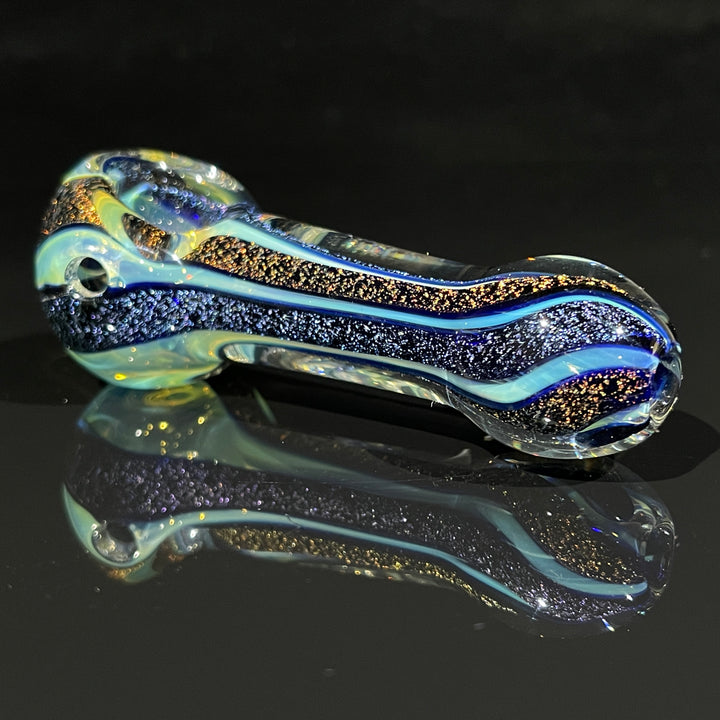 Fumed Dichro Spoon Glass Pipe Tiny Mike