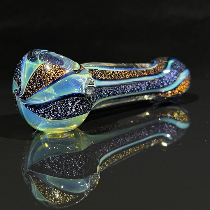 Fumed Dichro Spoon Glass Pipe Tiny Mike