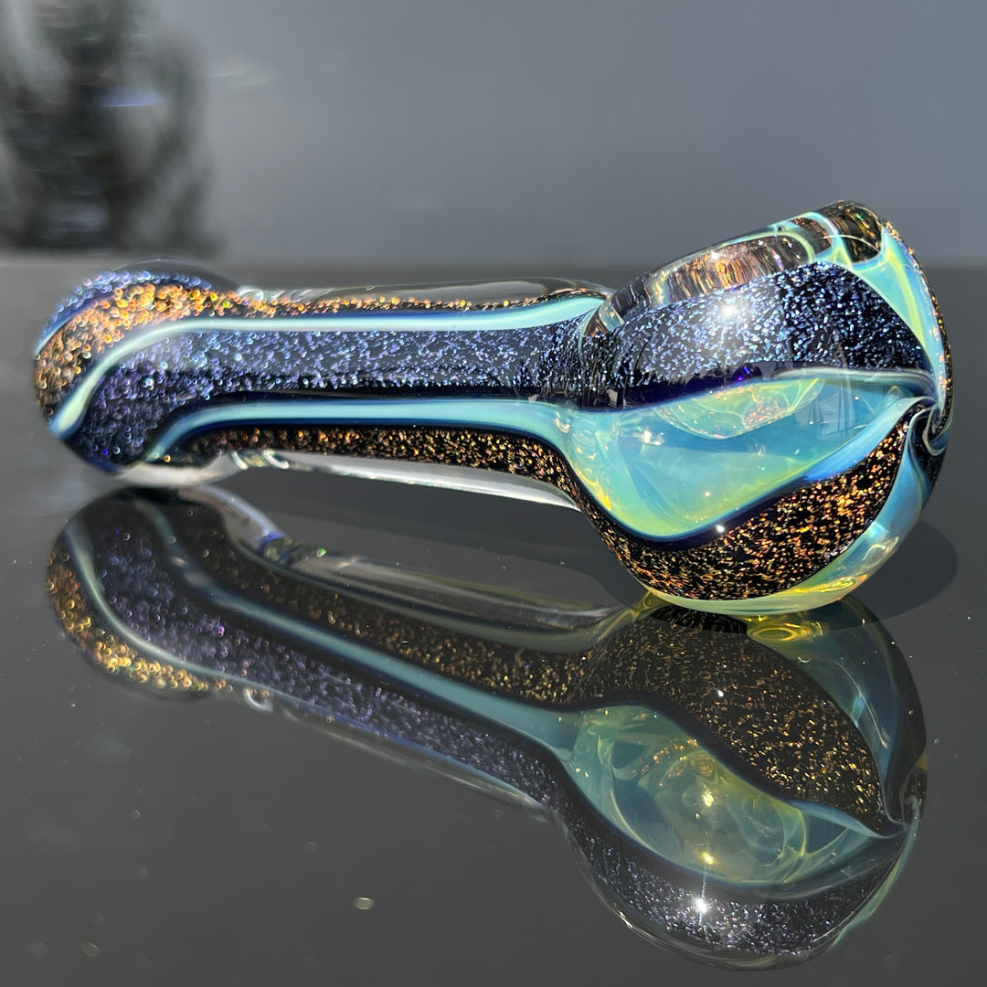 Fumed Dichro Spoon Glass Pipe Tiny Mike