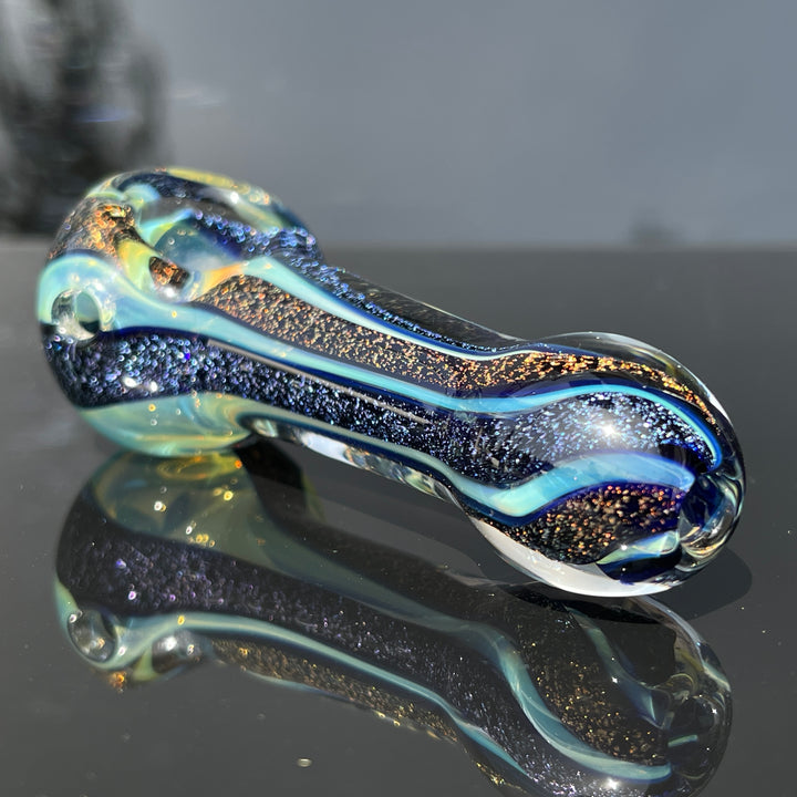 Fumed Dichro Spoon Glass Pipe Tiny Mike