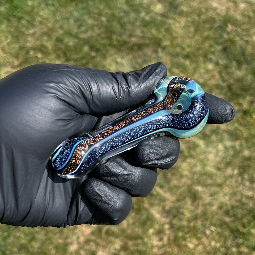 Fumed Dichro Spoon Glass Pipe Tiny Mike