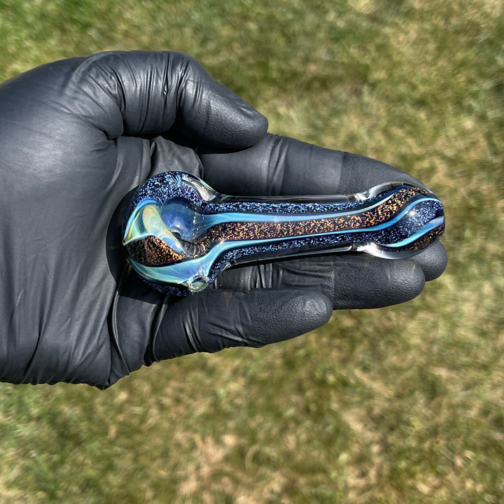 Fumed Dichro Spoon Glass Pipe Tiny Mike