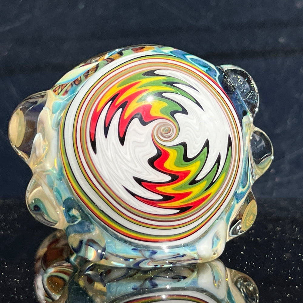 Thick and Twisted Wig Wag Pipe Glass Pipe Molten Imagination   