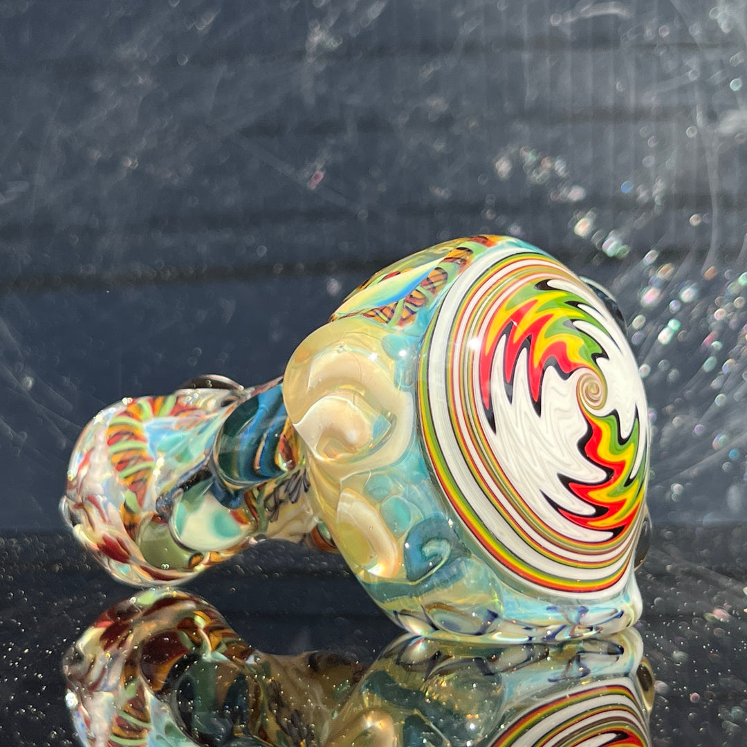 Thick and Twisted Wig Wag Pipe Glass Pipe Molten Imagination   