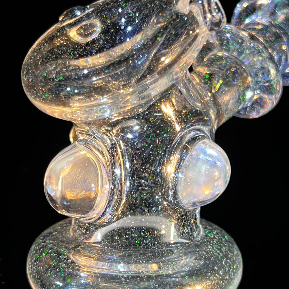 Ice Ray Opal Hand Cannon Glass Pipe JHP Glass   