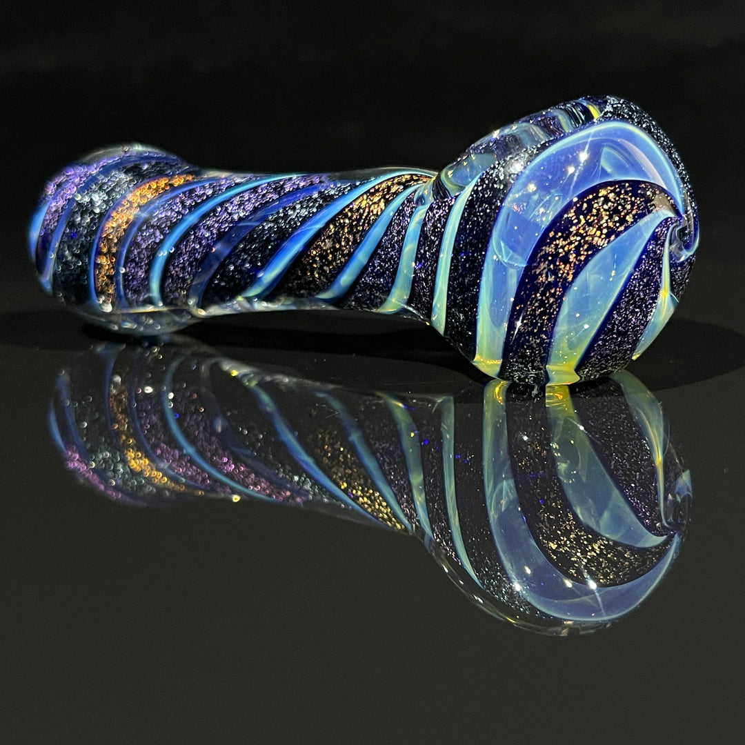 Fumed Dichro Spoon Glass Pipe Tiny Mike
