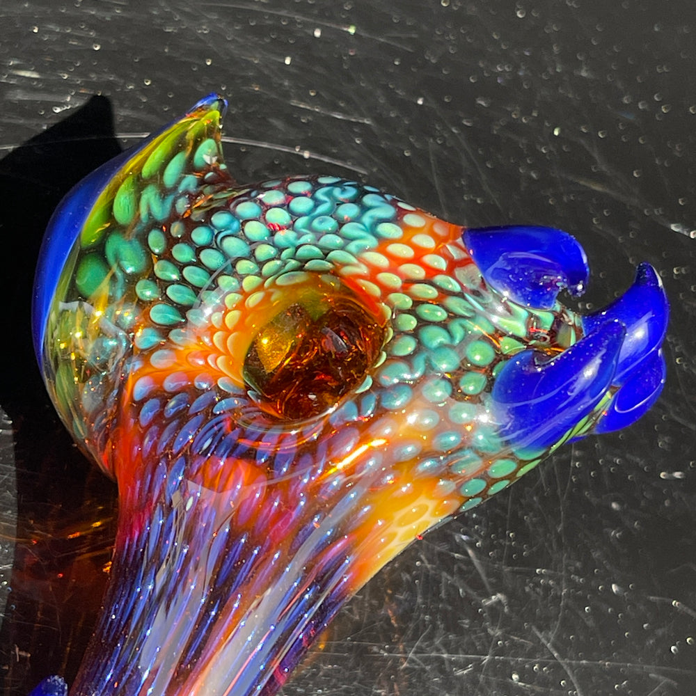 Snakeskin Donut Pipe Glass Pipe Firekist Glass   