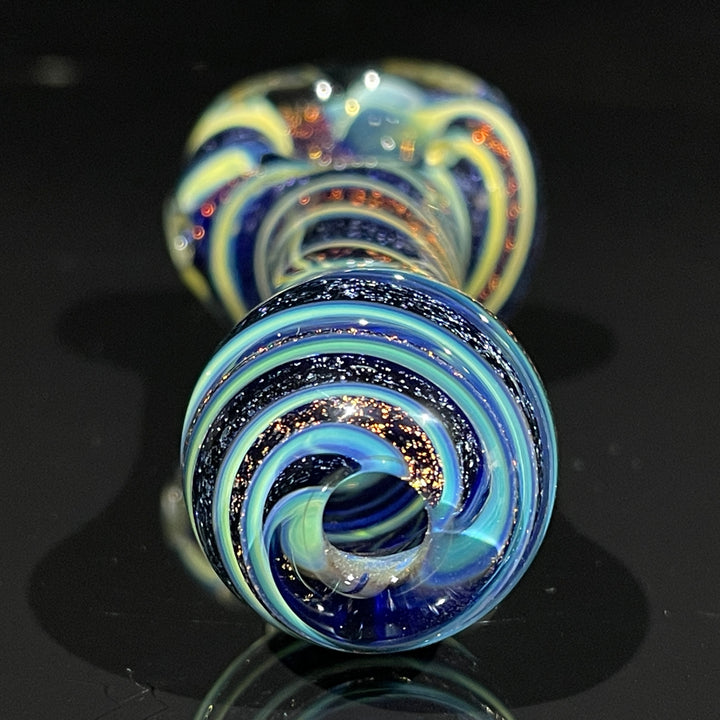 Fumed Dichro Spoon Glass Pipe Tiny Mike