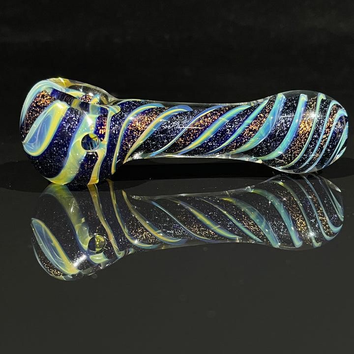 Fumed Dichro Spoon Glass Pipe Tiny Mike