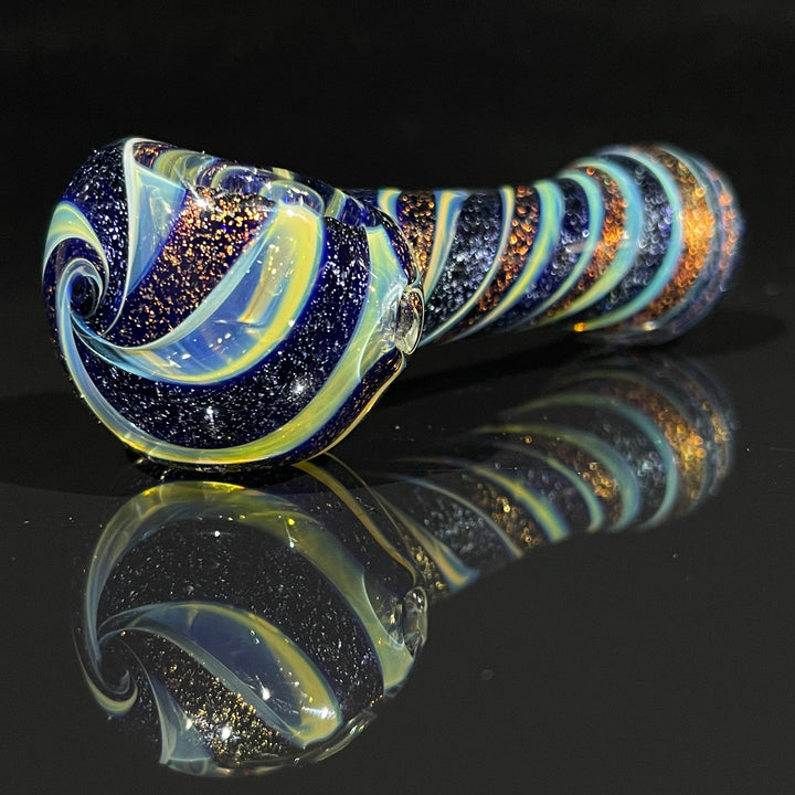 Fumed Dichro Spoon Glass Pipe Tiny Mike