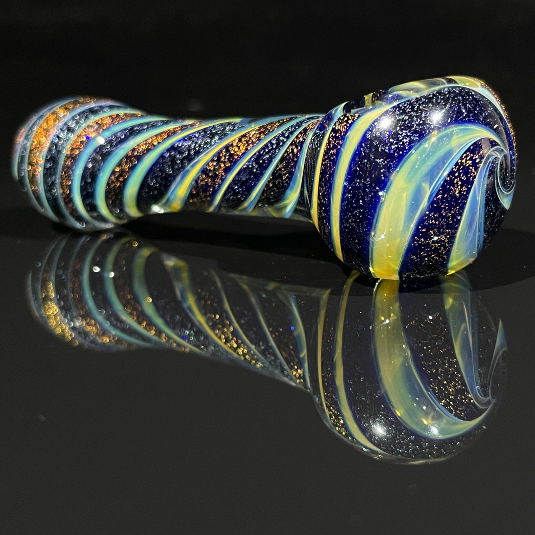 Fumed Dichro Spoon Glass Pipe Tiny Mike