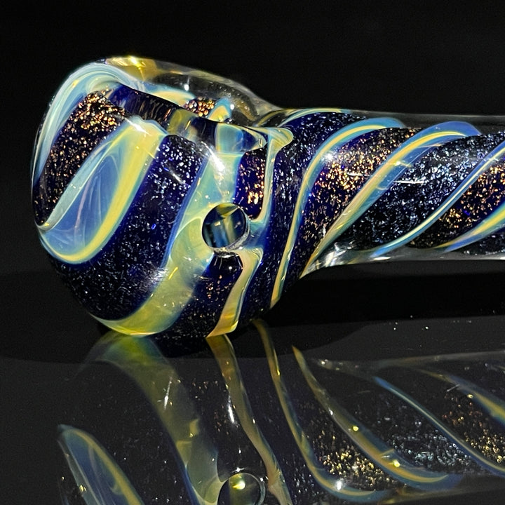 Fumed Dichro Spoon Glass Pipe Tiny Mike