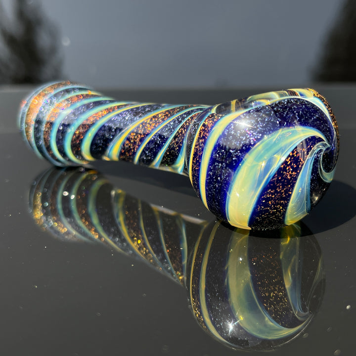 Fumed Dichro Spoon Glass Pipe Tiny Mike