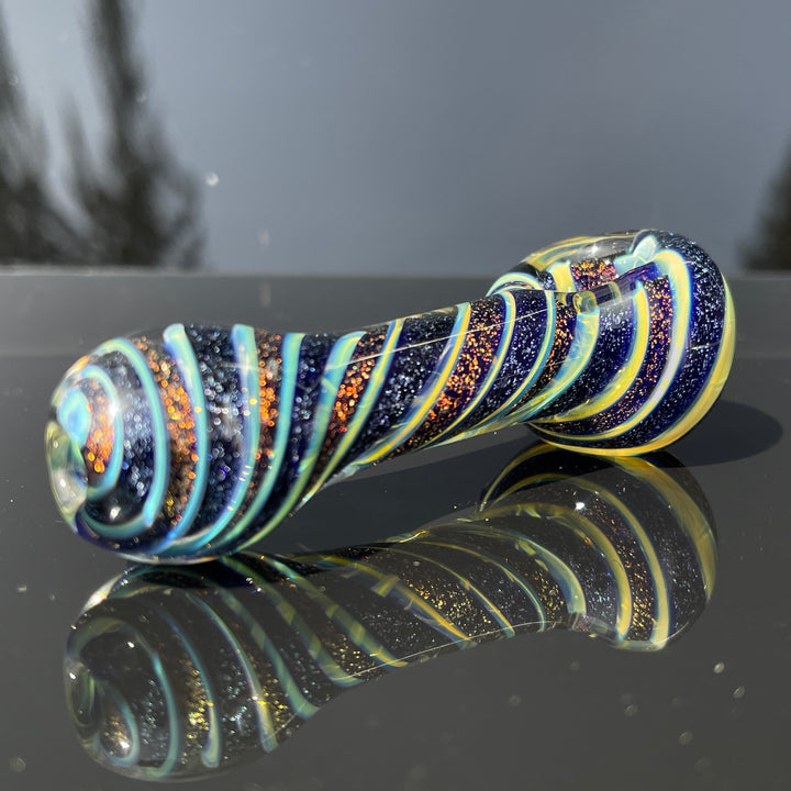 Fumed Dichro Spoon Glass Pipe Tiny Mike