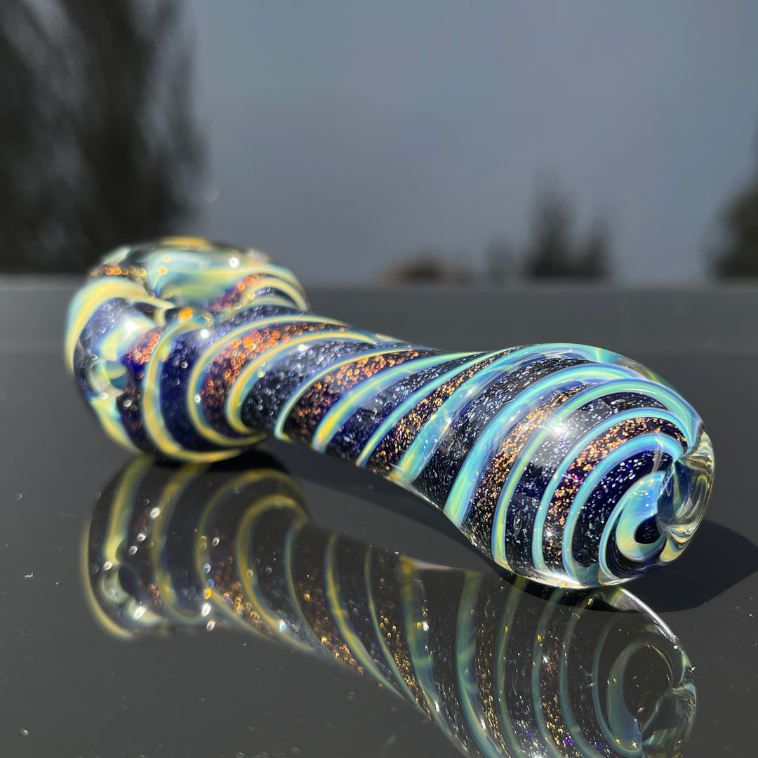 Fumed Dichro Spoon Glass Pipe Tiny Mike
