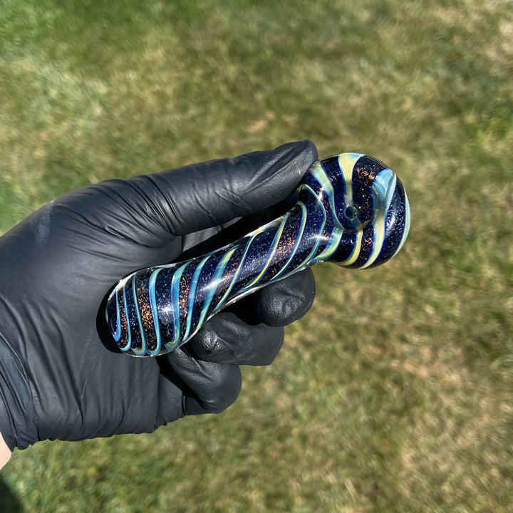 Fumed Dichro Spoon Glass Pipe Tiny Mike