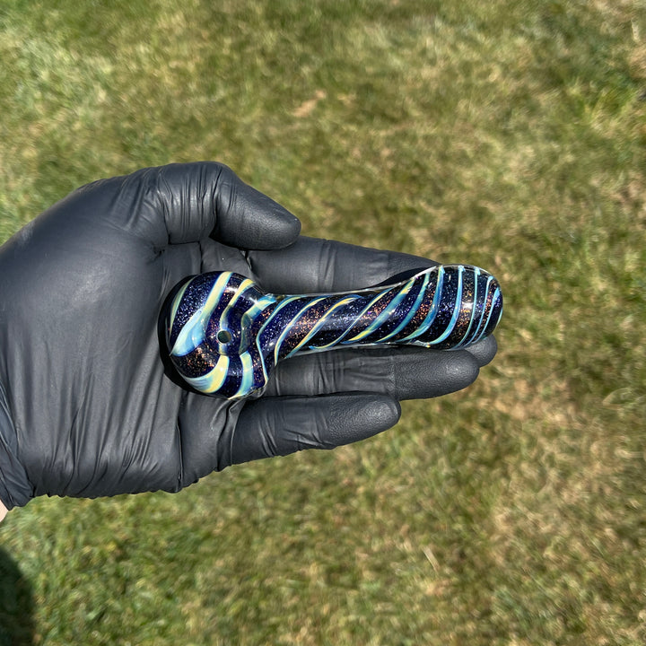 Fumed Dichro Spoon Glass Pipe Tiny Mike
