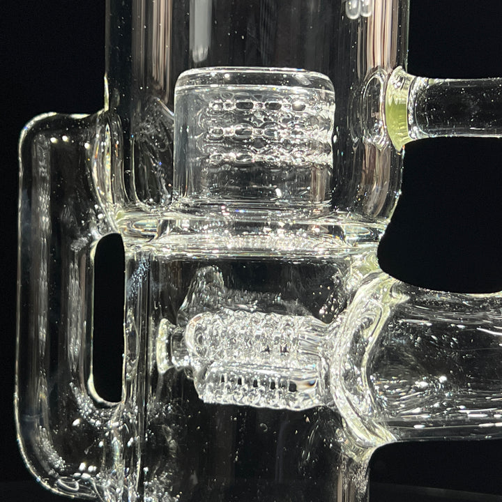 Sovereignty Glass Capcycler 3 Line to Front Facing Grid Cap Glass Pipe Sovereignty Glass