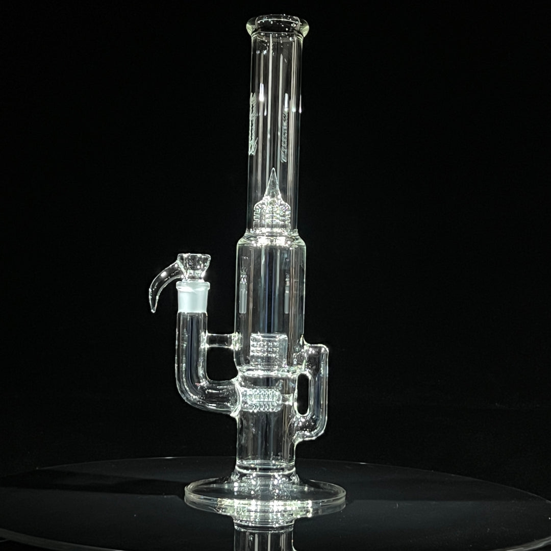 Sovereignty Glass Capcycler 3 Line to Front Facing Grid Cap Glass Pipe Sovereignty Glass