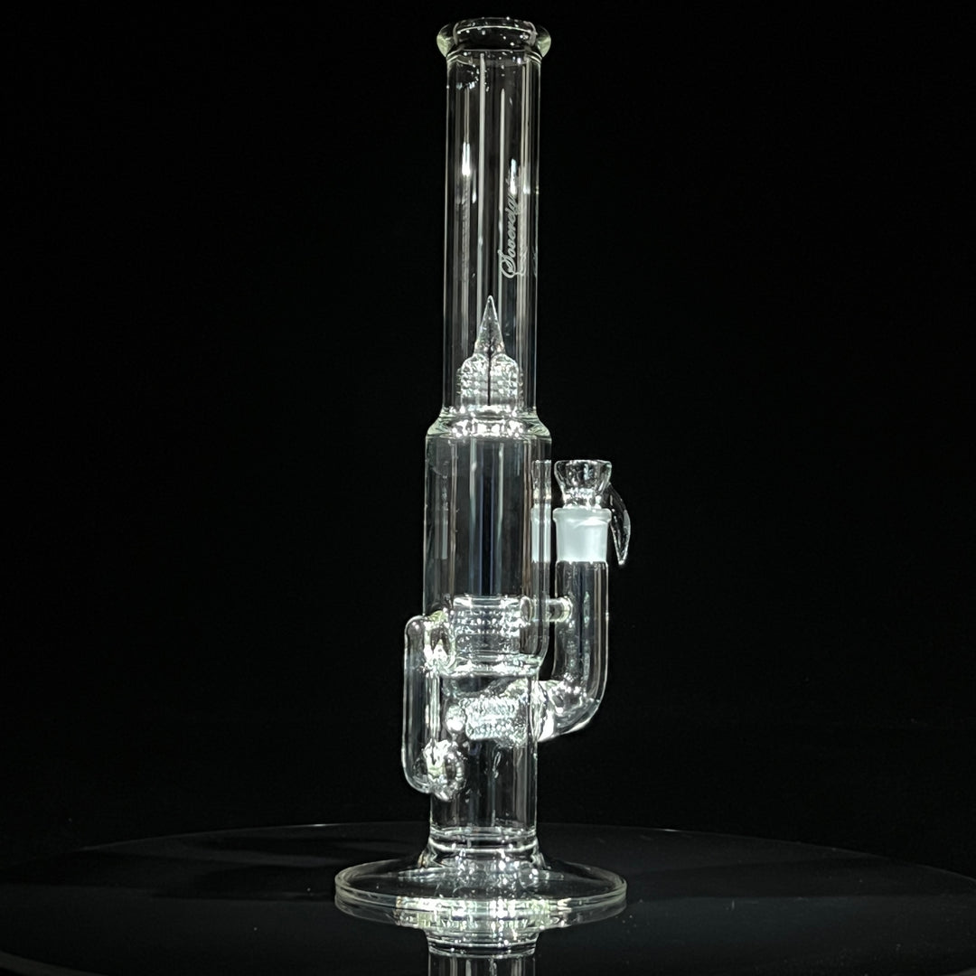 Sovereignty Glass Capcycler 3 Line to Front Facing Grid Cap Glass Pipe Sovereignty Glass