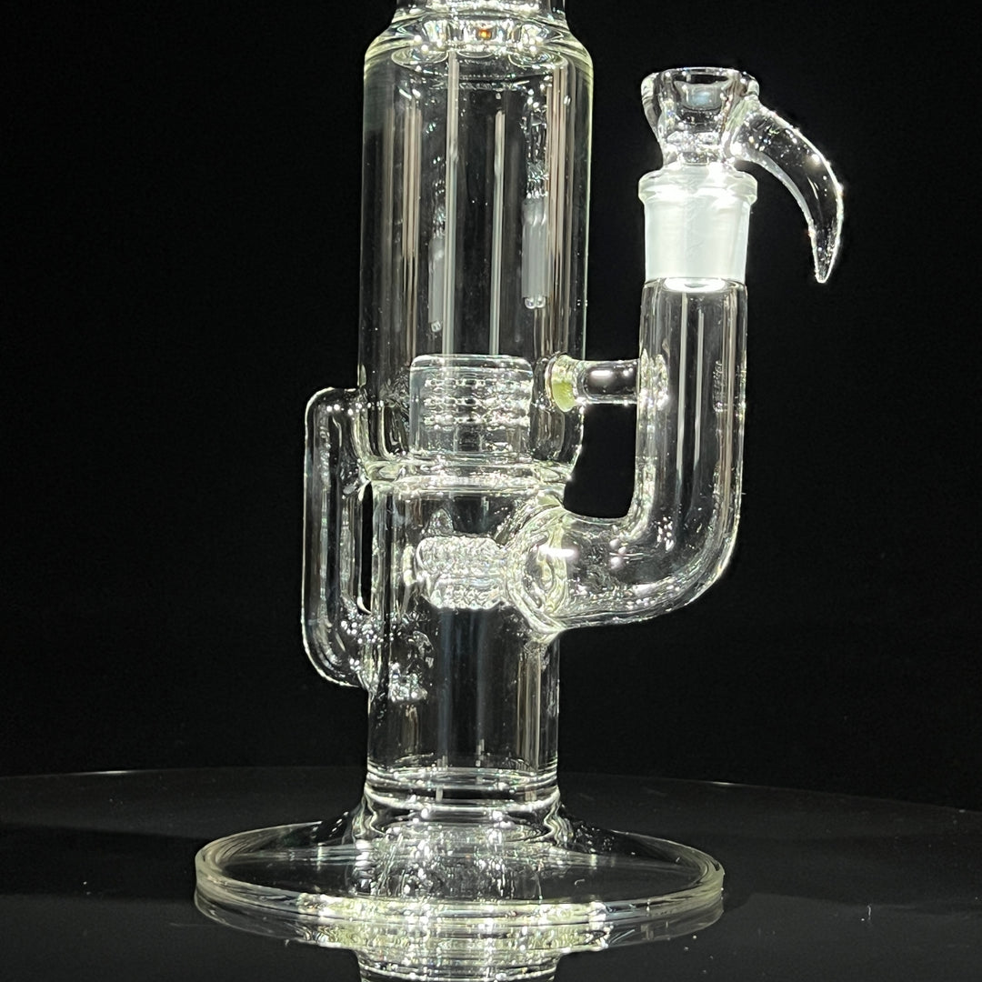 Sovereignty Glass Capcycler 3 Line to Front Facing Grid Cap Glass Pipe Sovereignty Glass