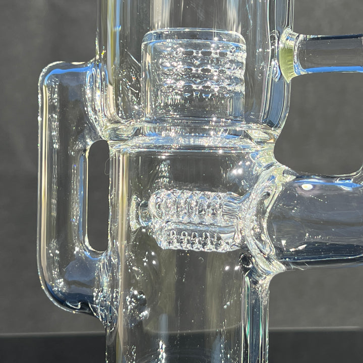 Sovereignty Glass Capcycler 3 Line to Front Facing Grid Cap Glass Pipe Sovereignty Glass