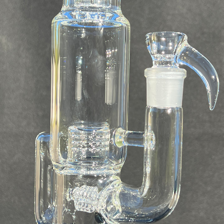 Sovereignty Glass Capcycler 3 Line to Front Facing Grid Cap Glass Pipe Sovereignty Glass