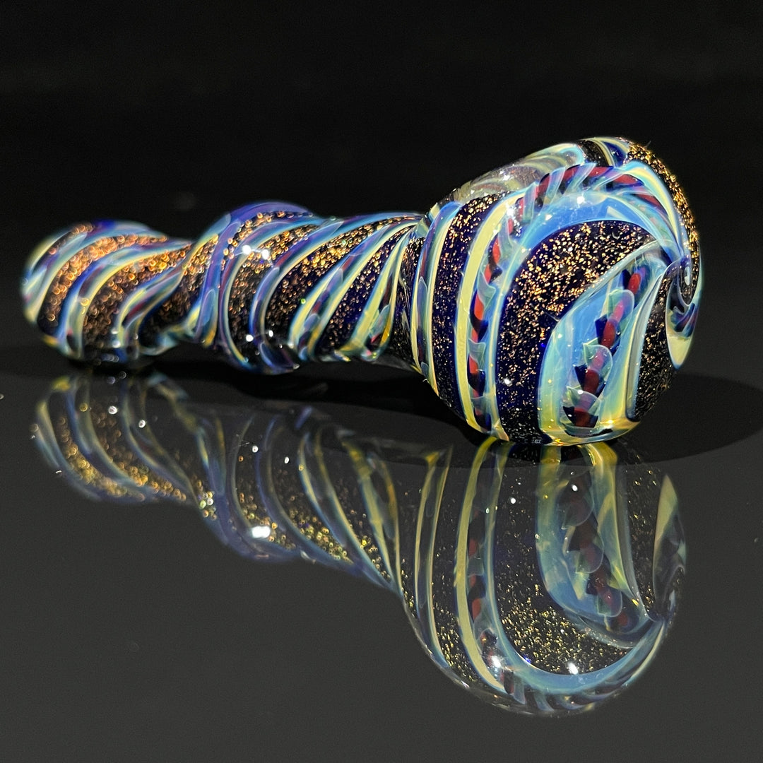 Fumed Dichro Maria Spoon Glass Pipe Tiny Mike