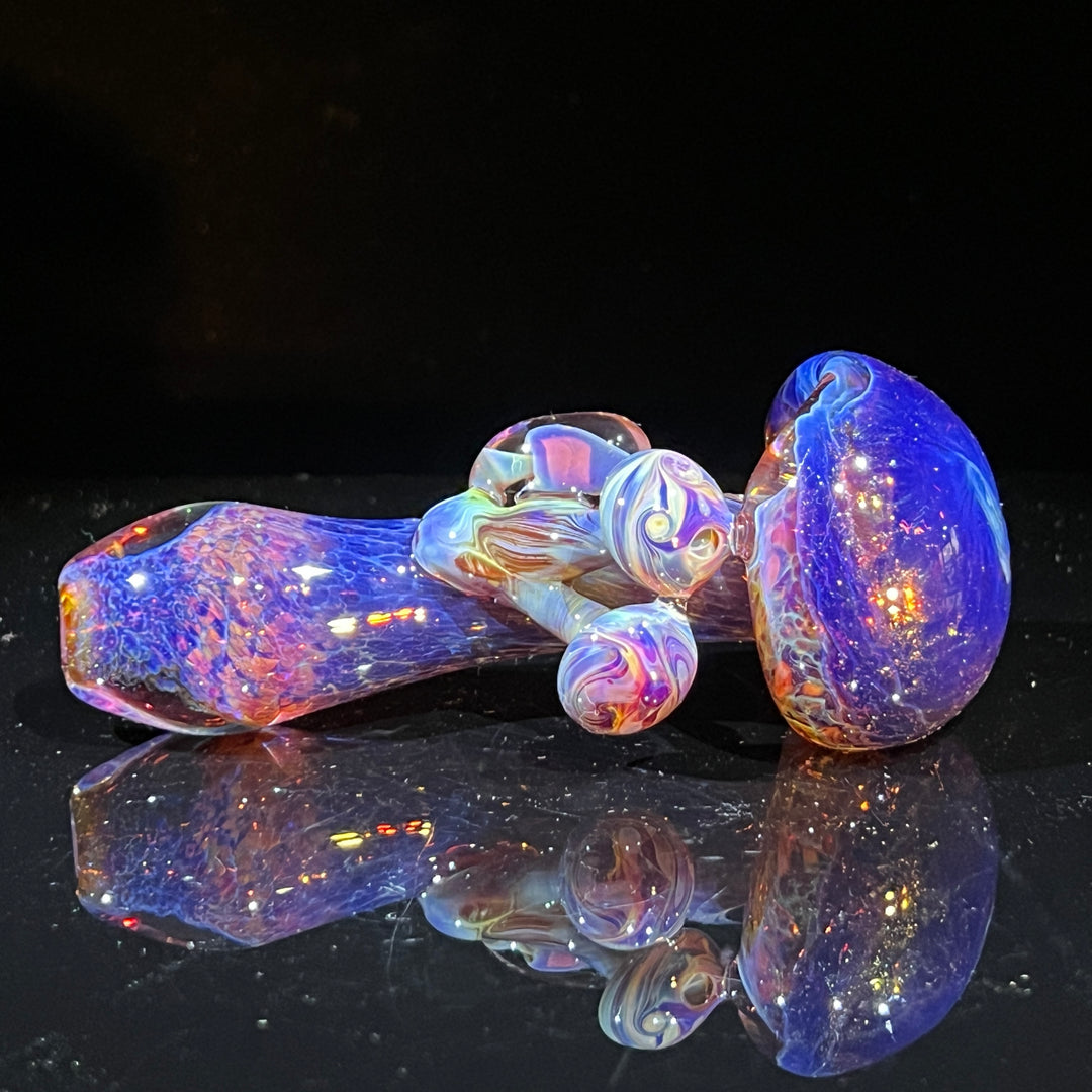 Purple Mushie Marble Pipe Glass Pipe Beezy Glass   