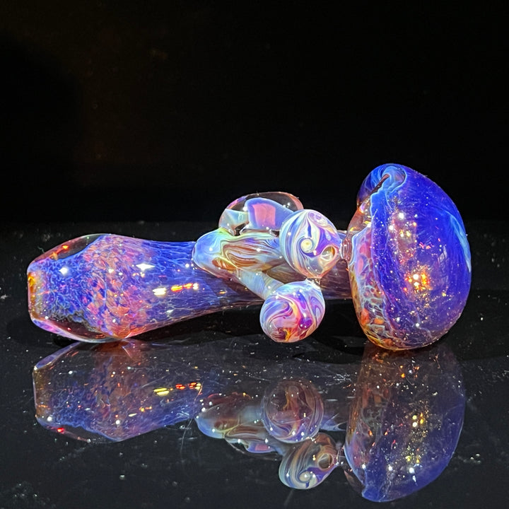 Purple Mushie Marble Pipe Glass Pipe Beezy Glass   