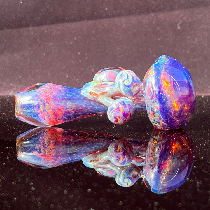 Purple Mushie Marble Pipe Glass Pipe Beezy Glass   