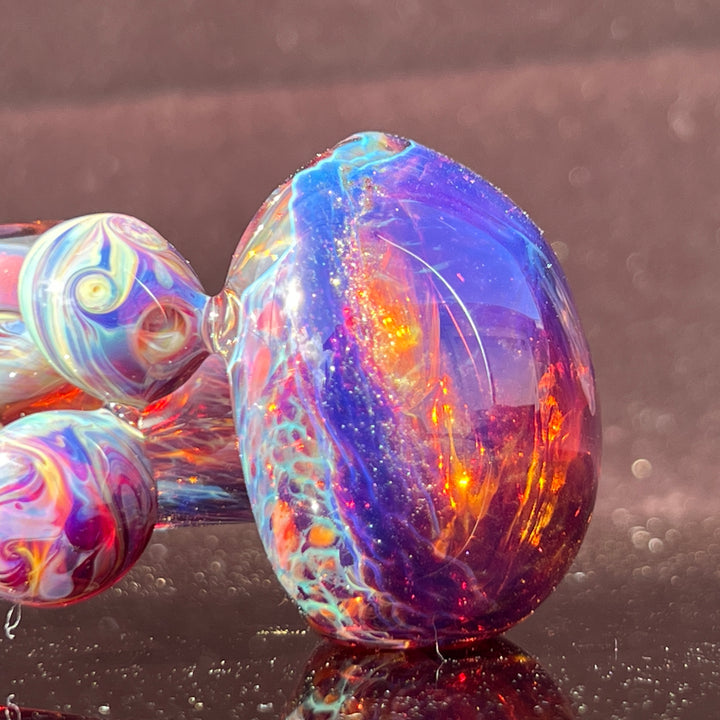 Purple Mushie Marble Pipe Glass Pipe Beezy Glass   