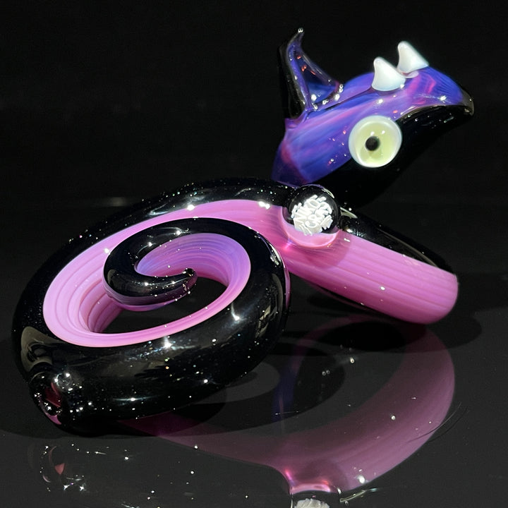 Niko Cray Coiled Snake Dry Pipe Glass Pipe Niko Cray