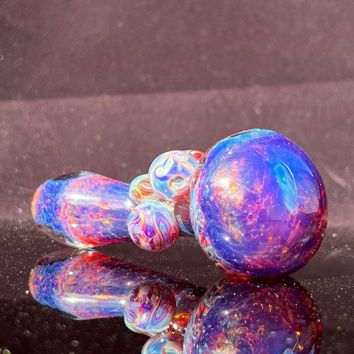 Purple Mushie Marble Pipe Glass Pipe Beezy Glass   
