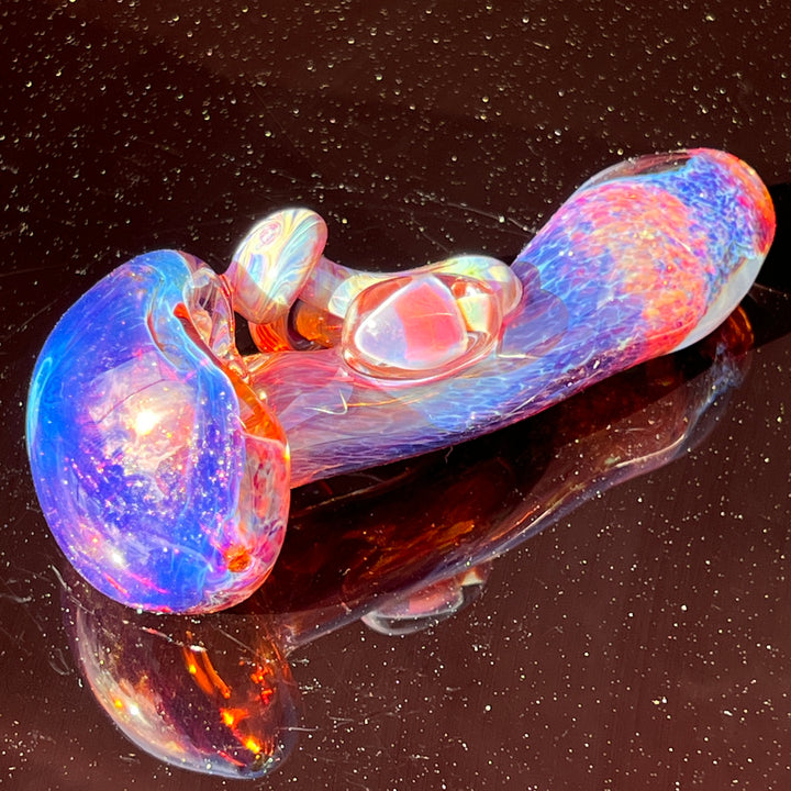 Purple Mushie Marble Pipe Glass Pipe Beezy Glass   